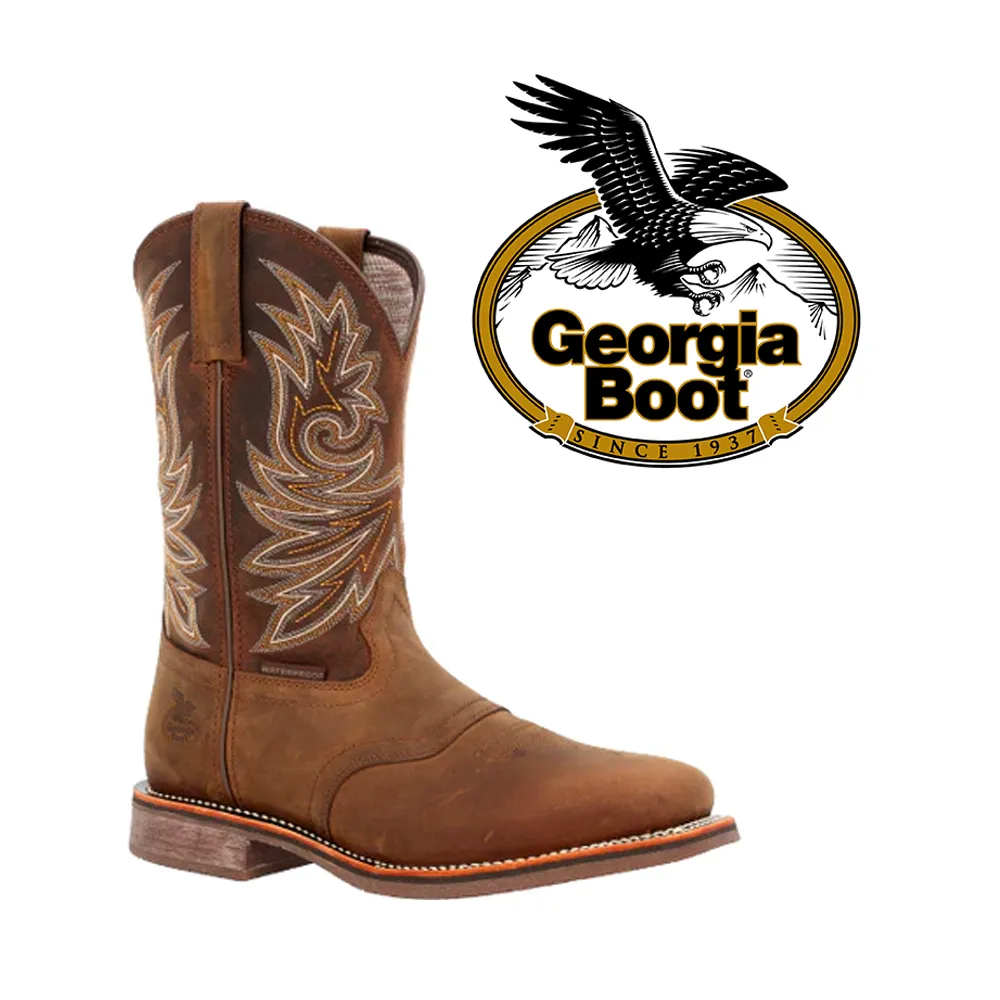 GEORGIA BOOT Men's Georgia Elite Carbon Toe Waterproof 11 Inch  Work Boot GB00525
