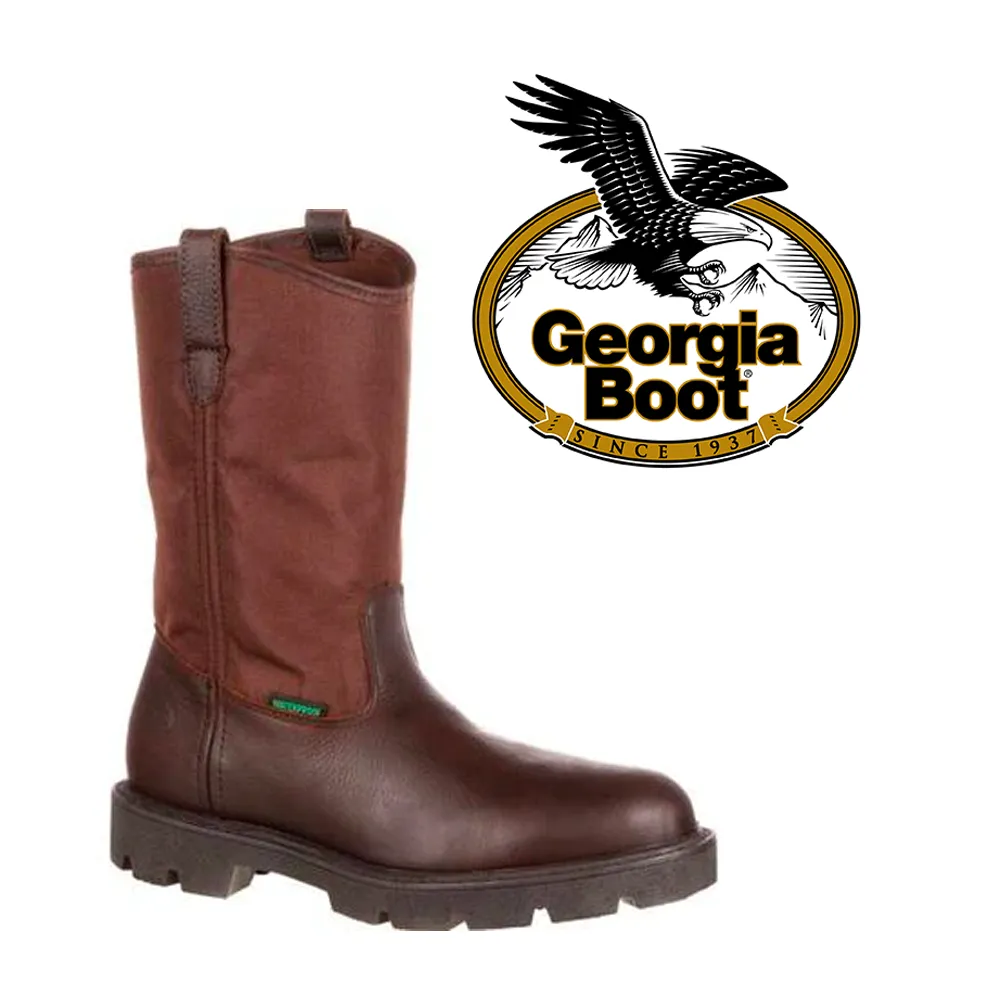 GEORGIA BOOT Men's Homeland Waterproof Wellington 11 Inch Work Boot G113