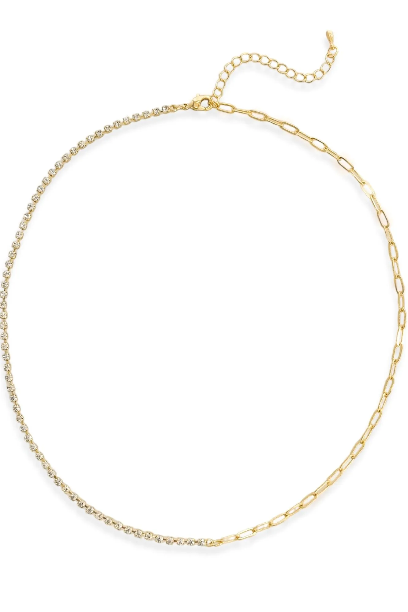 Half Paperclip Necklace