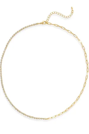 Half Paperclip Necklace