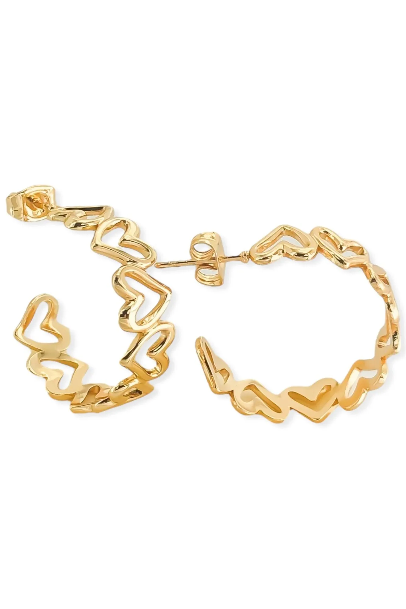 Heart Hoop Earrings
