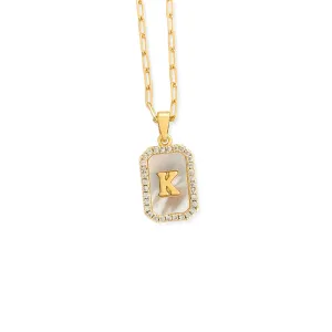 K Letter Necklace
