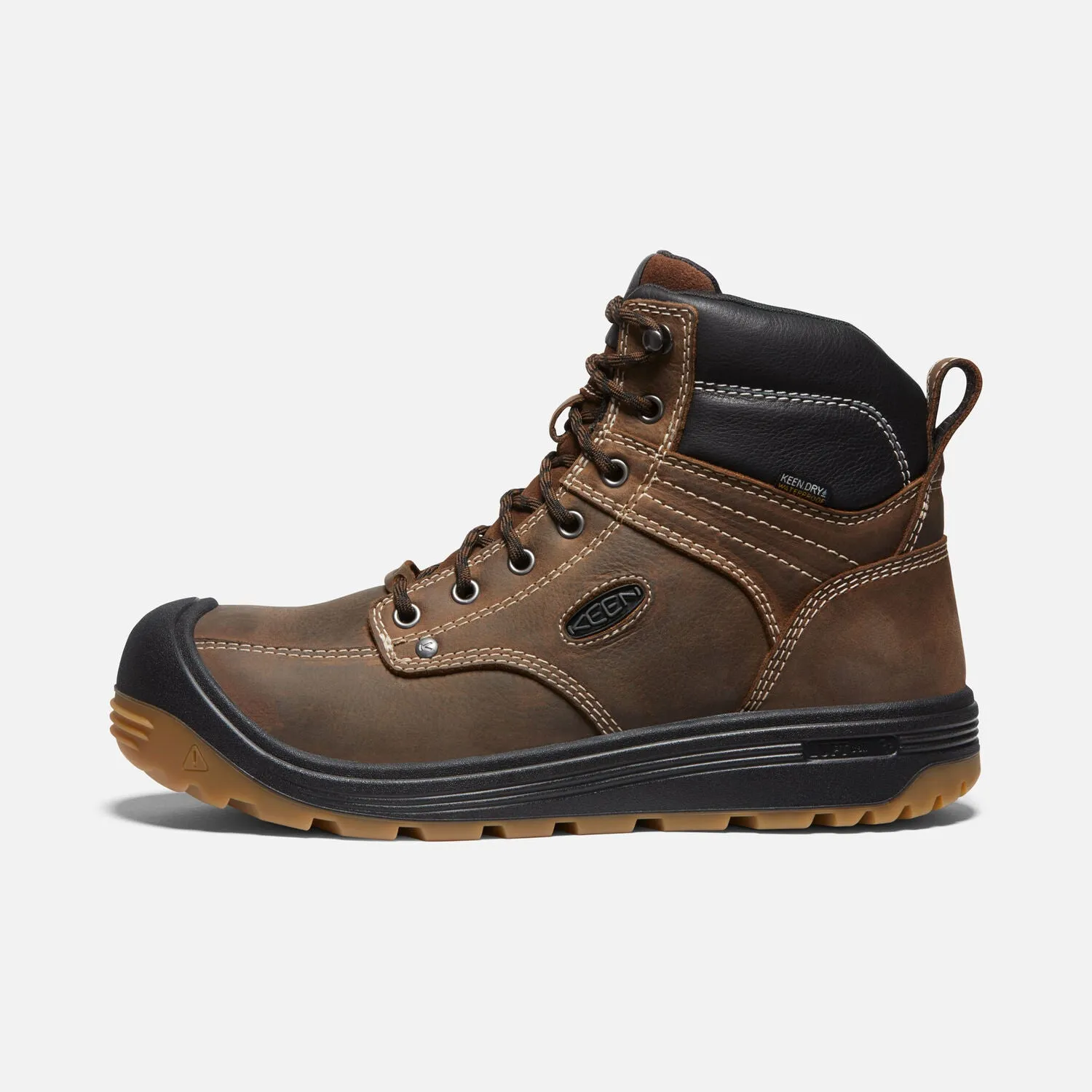 KEEN Men's Fort Wayne 6 Inch Waterproof (Carbon Fiber Toe) Work Boot 1027100