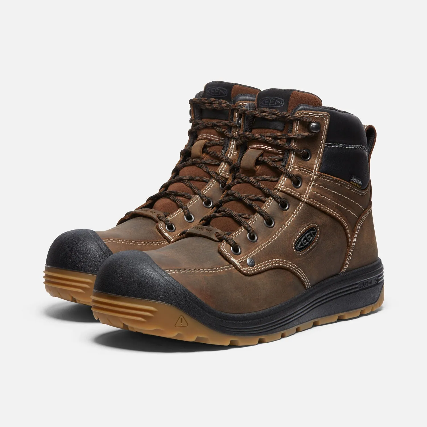 KEEN Men's Fort Wayne 6 Inch Waterproof (Carbon Fiber Toe) Work Boot 1027100