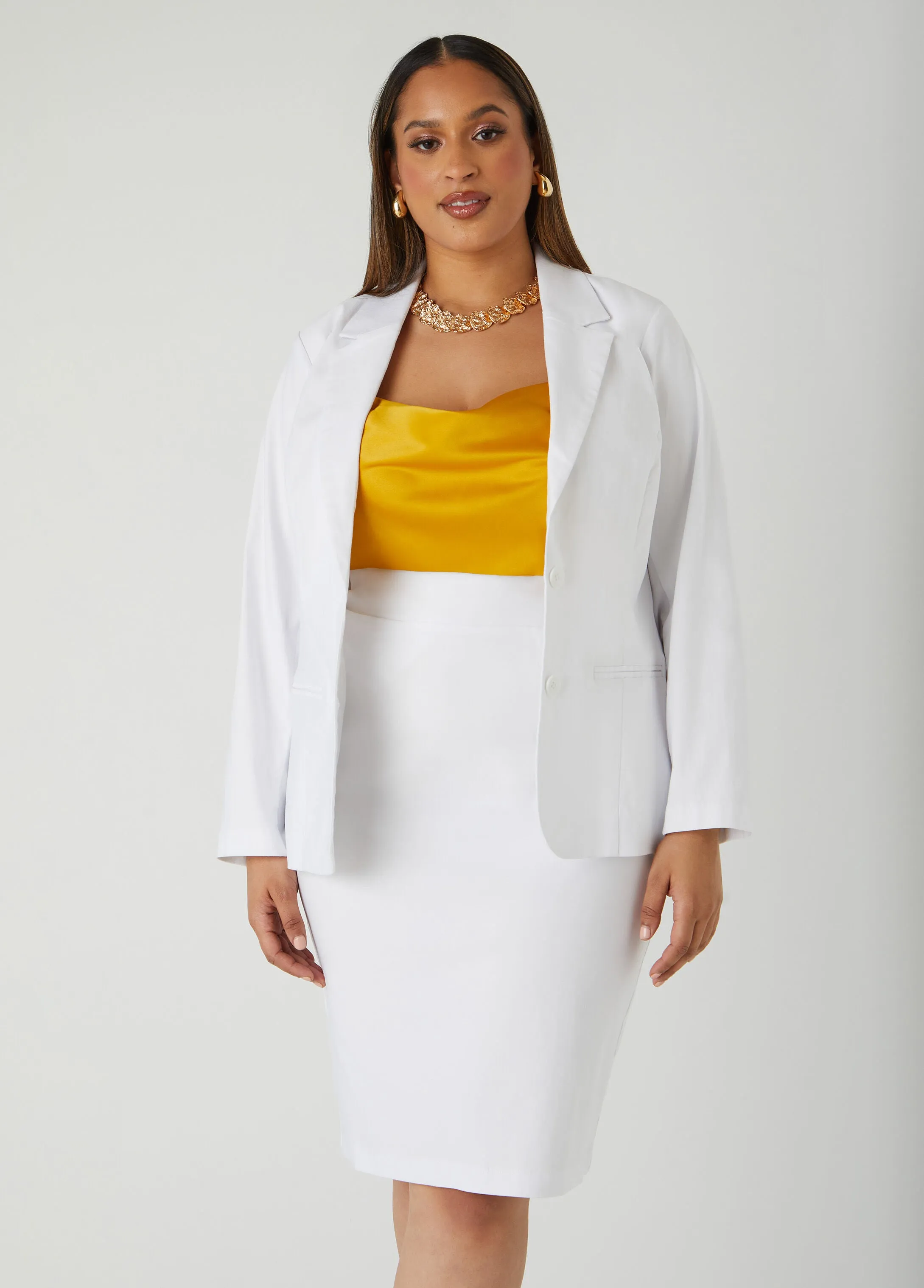 Millennium Button Front Blazer