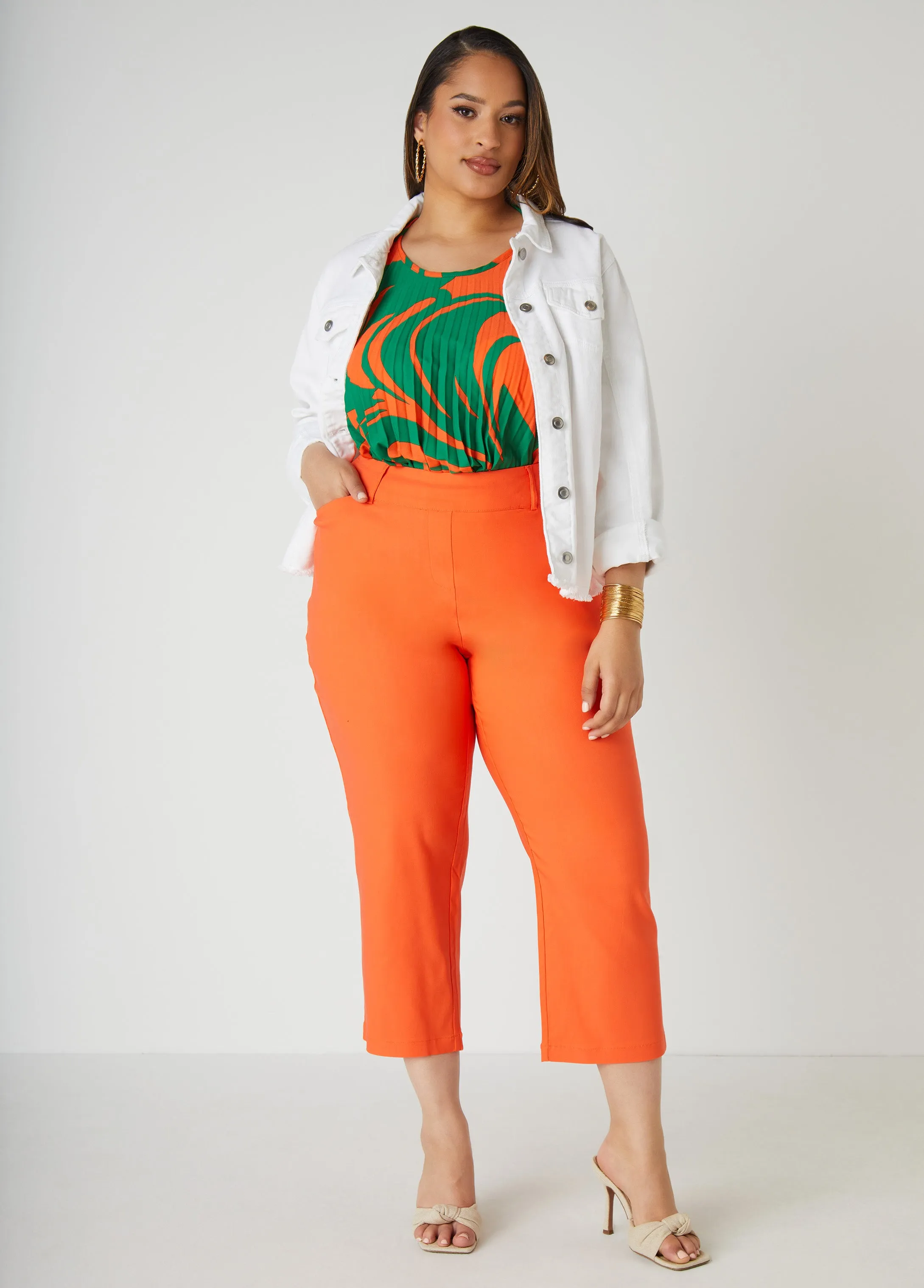 Millennium Cropped Twill Pants