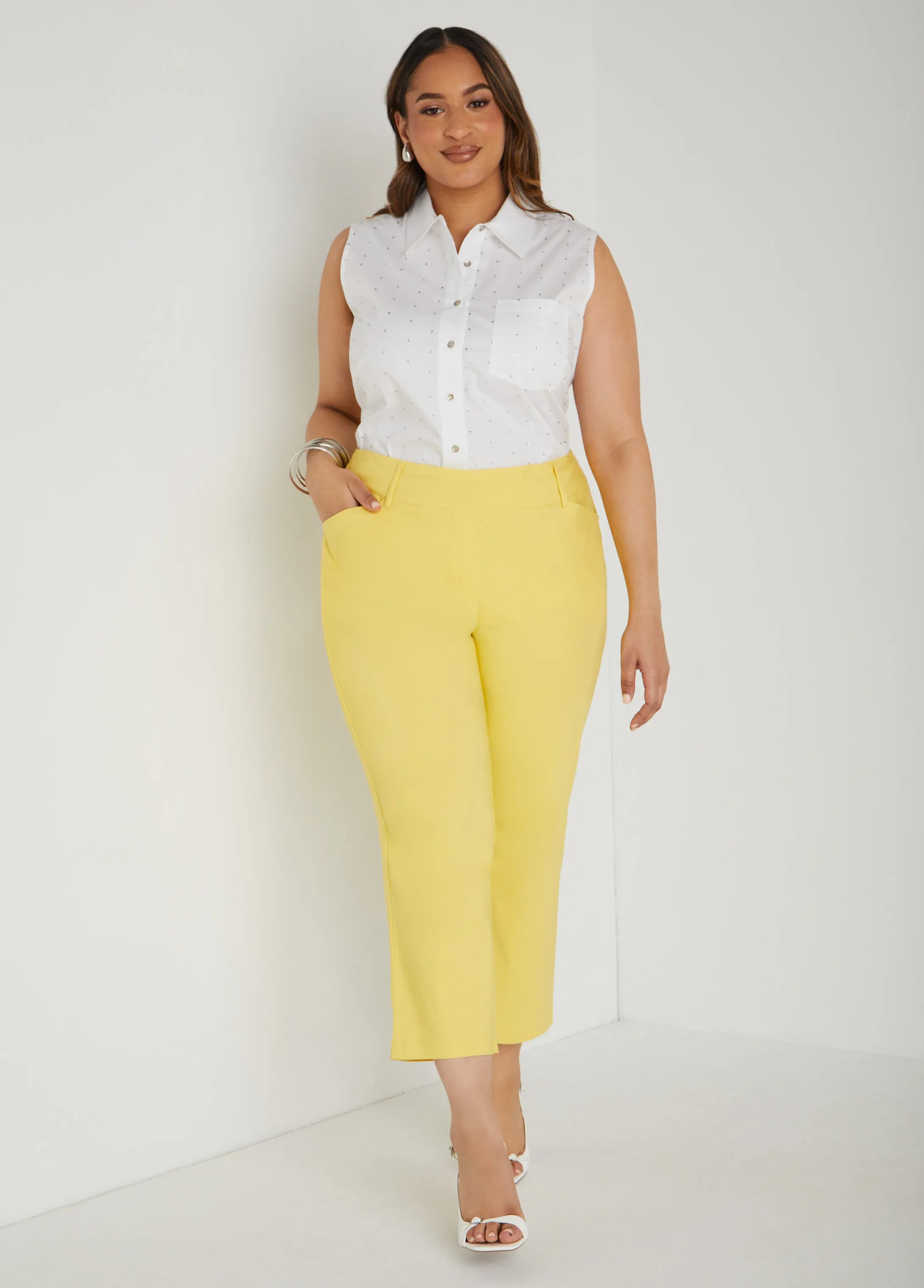Millennium Cropped Twill Pants