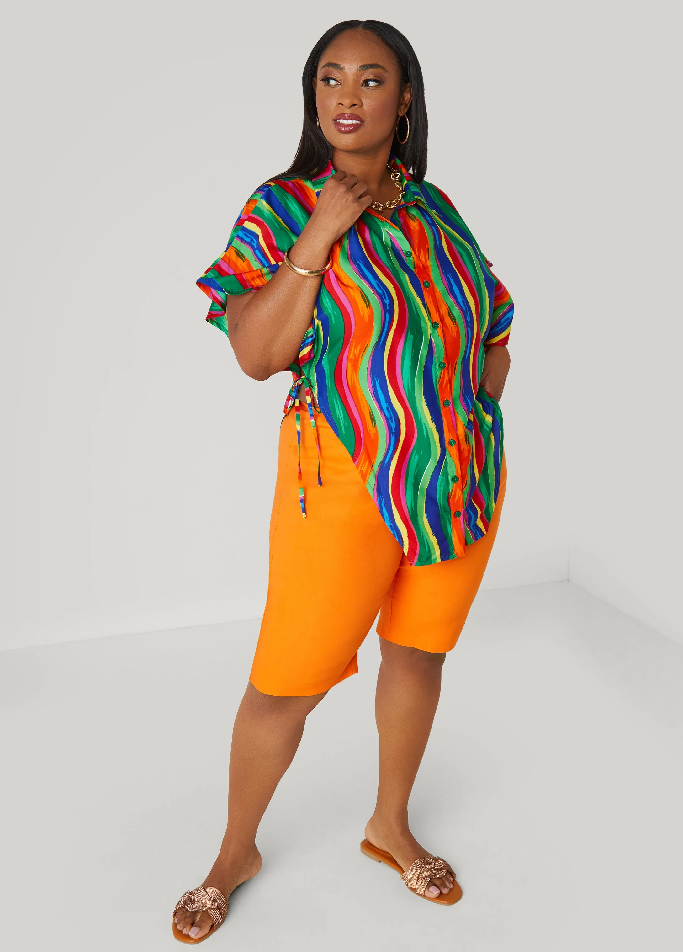 Millennium High Rise Bermuda Shorts