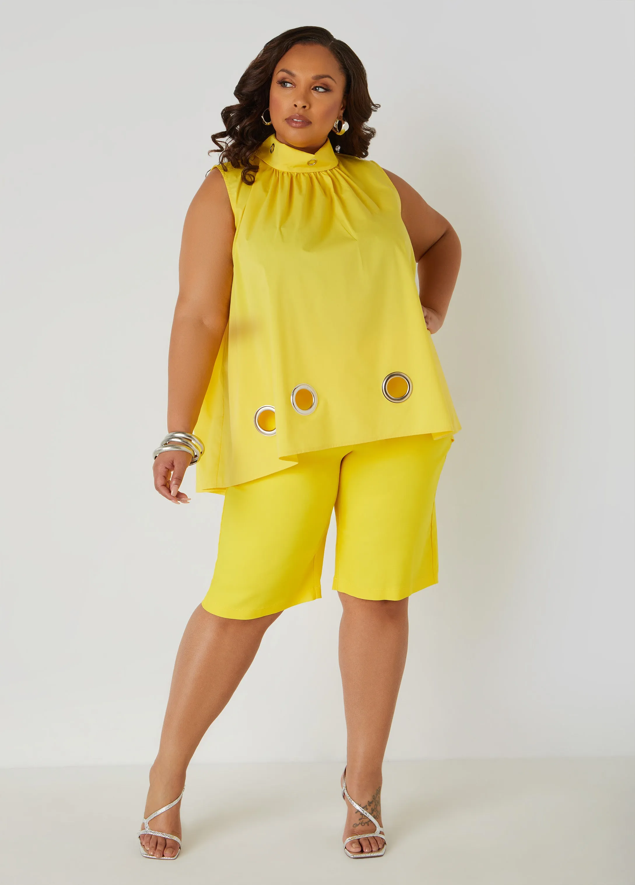 Millennium High Waist Bermuda Shorts