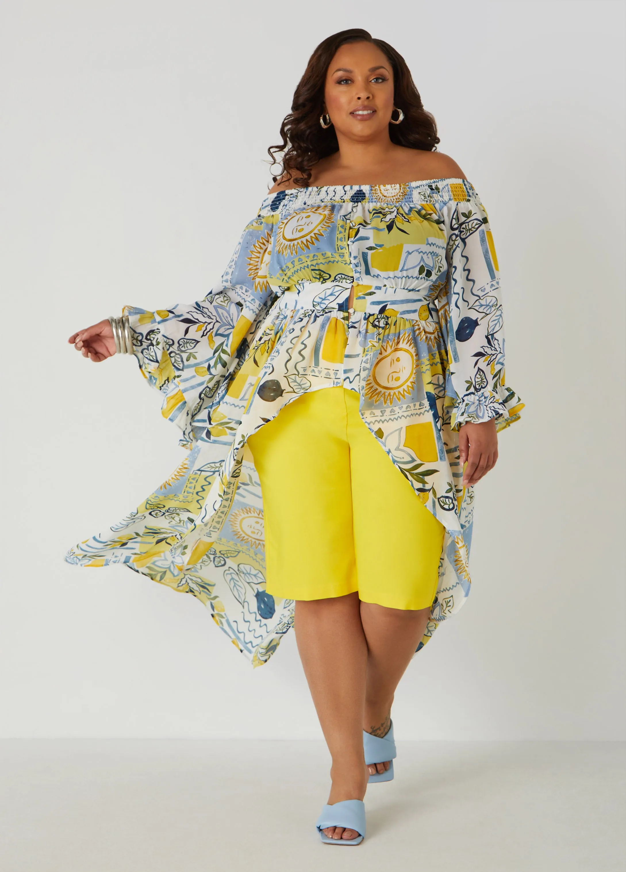 Millennium High Waist Bermuda Shorts