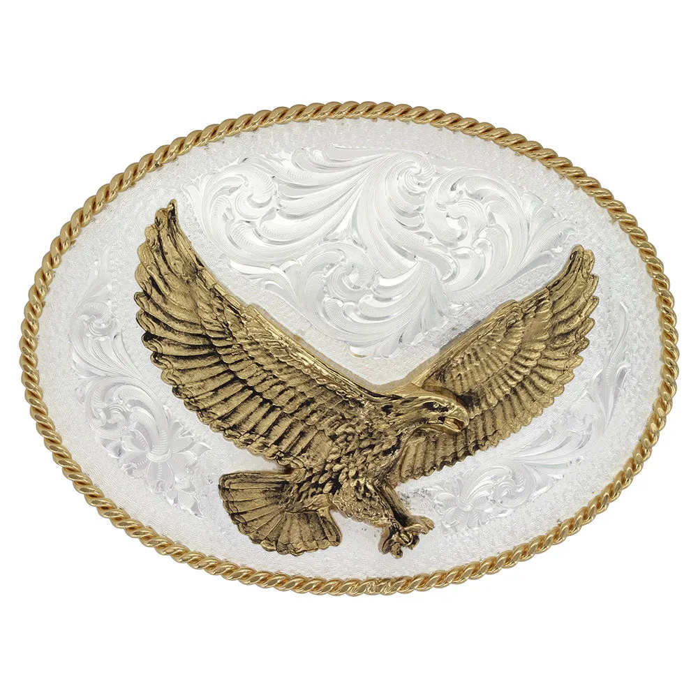 MONTANA SILVERSMITH Men's Oval Eagle Buckle 1460