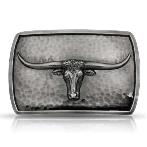 MONTANA SILVERSMITH Men's River Rock Longhorn Steer Head 40010NBB-767H