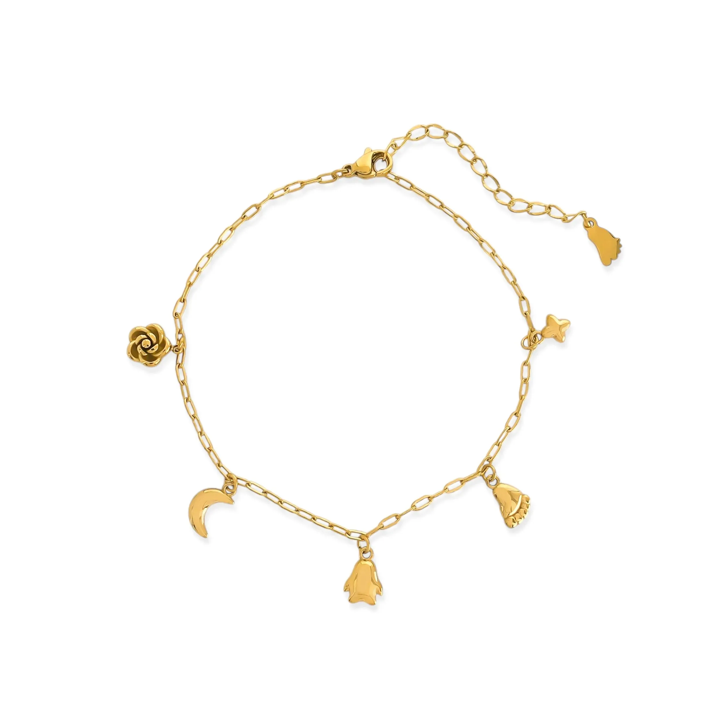 Moon Flower Anklet