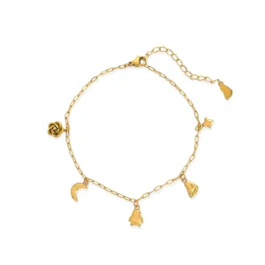 Moon Flower Anklet