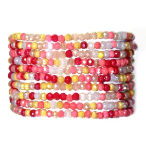 Multicolored Beaded Bracelet Set