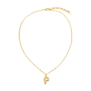 P Bubble Necklace with Chain