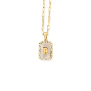 R Letter Necklace