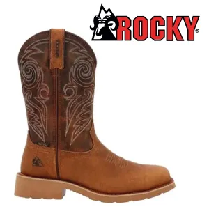 ROCKY Men's Monocrepe 12'' Waterproof Western Boot RKW0438