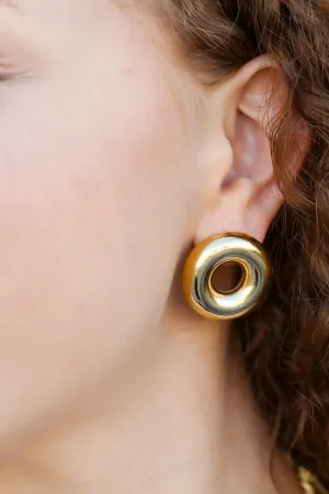 Round Donut Shape Earring