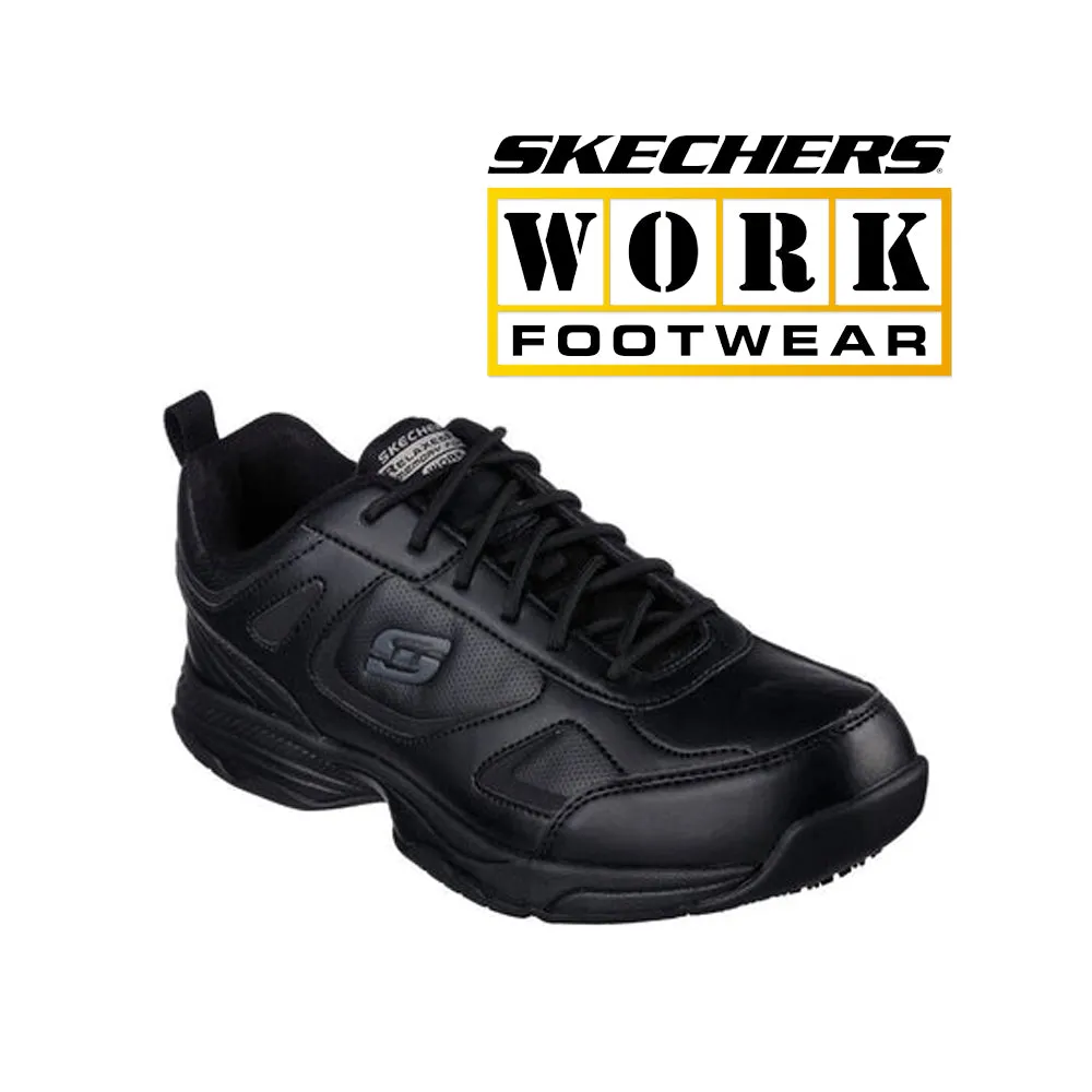 SKECHERS Men's Relaxed Fit: Dighton Slip Resistant Work Shoes 77111