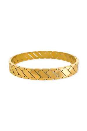 Thin Geometric Bangle
