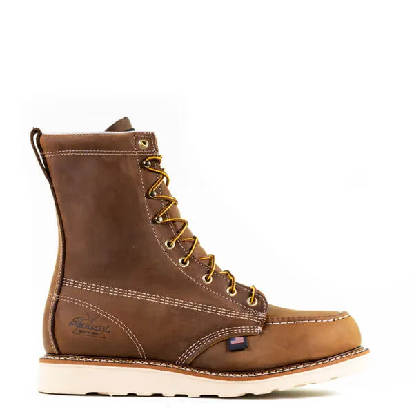 THOROGOOD Men's American Heritage 8'' Trail Moc Toe Steel Toe Maxwear Wedge 804-4478