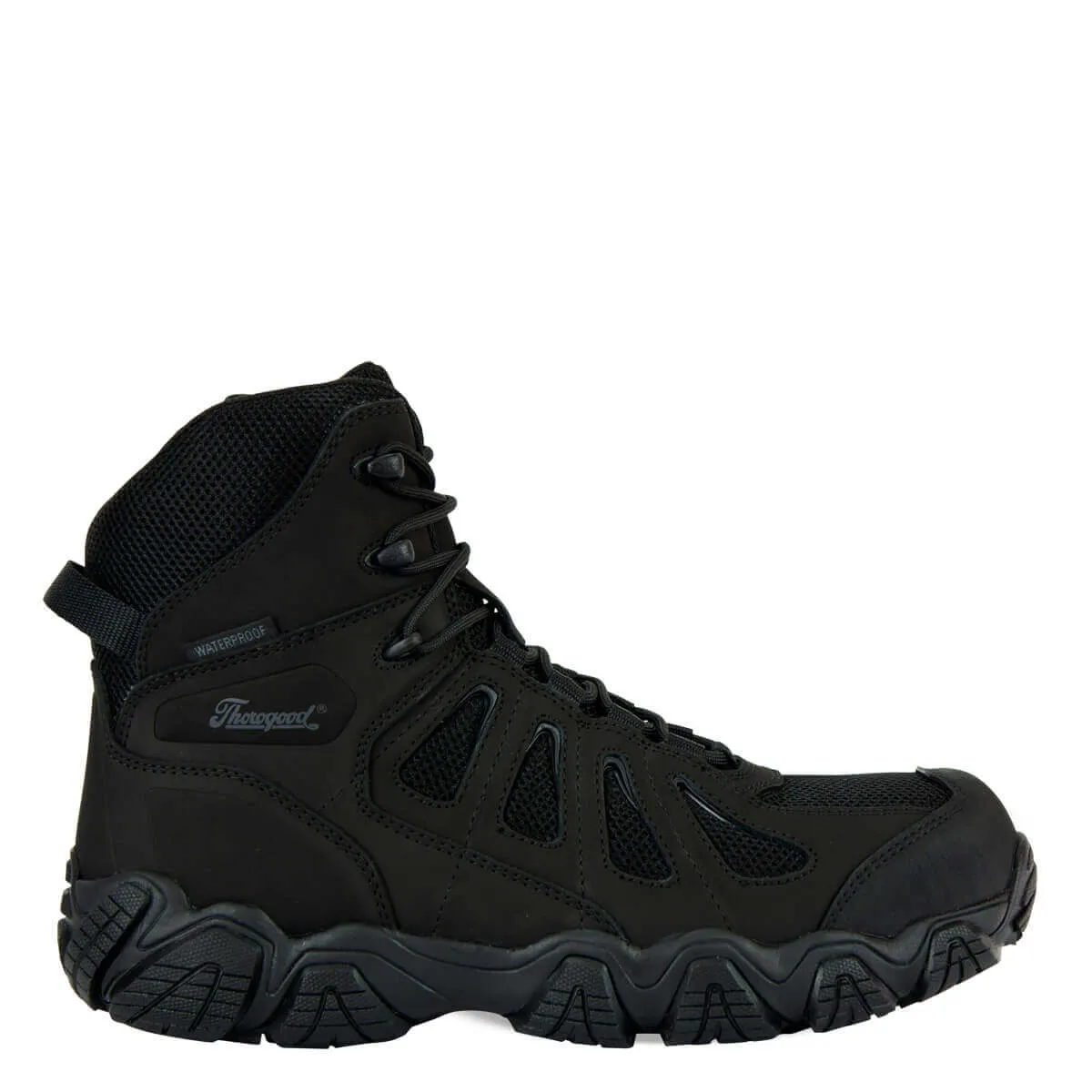 THOROGOOD Men's Crosstrex Series Safety Toe Side Zip BBP Waterproof 6?? Hiker 804-6290