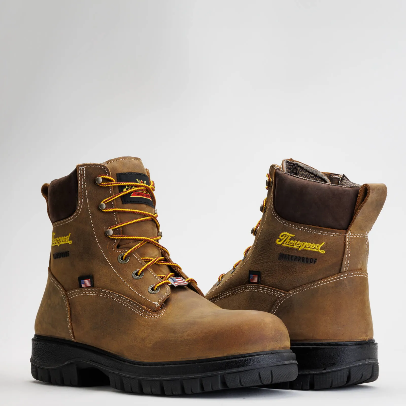 THOROGOOD Men's Genesis Series  6?? Chestnut Nano Safety Toe Waterproof 804-4149