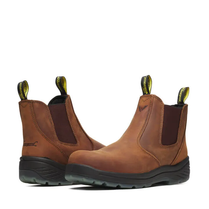 THOROGOOD Men's Thoro-Flex Series 6?? Composite Toe Quick Release Pull-on with Translucent Bottom Work Boot 804-3166