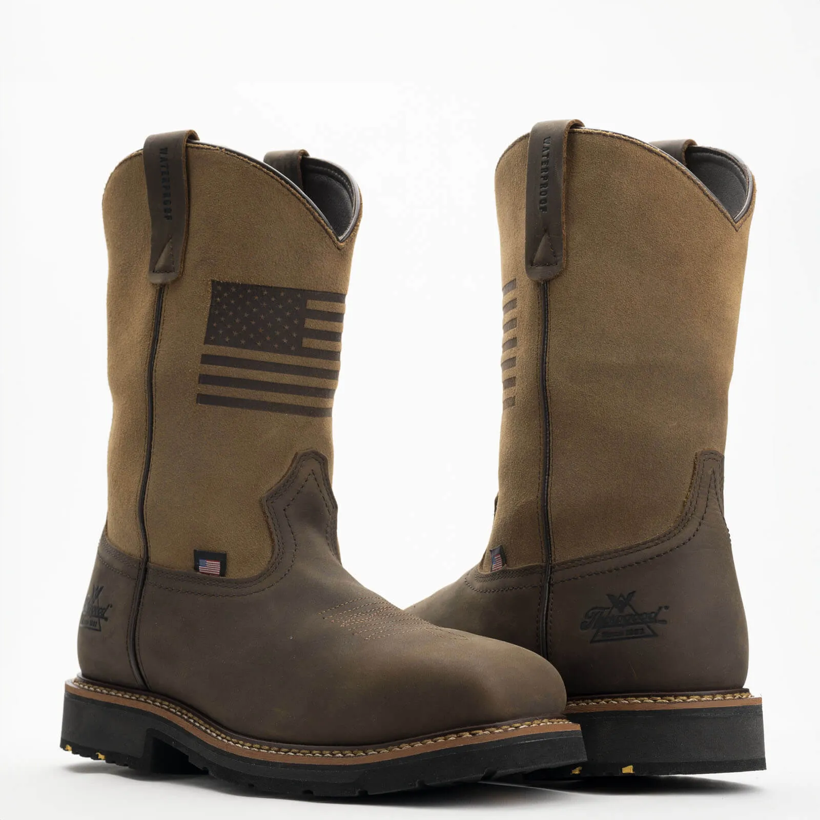 THOROGOOD Men's Waterproof 11??  Composite Safety Toe Western Work Boot 804-4338