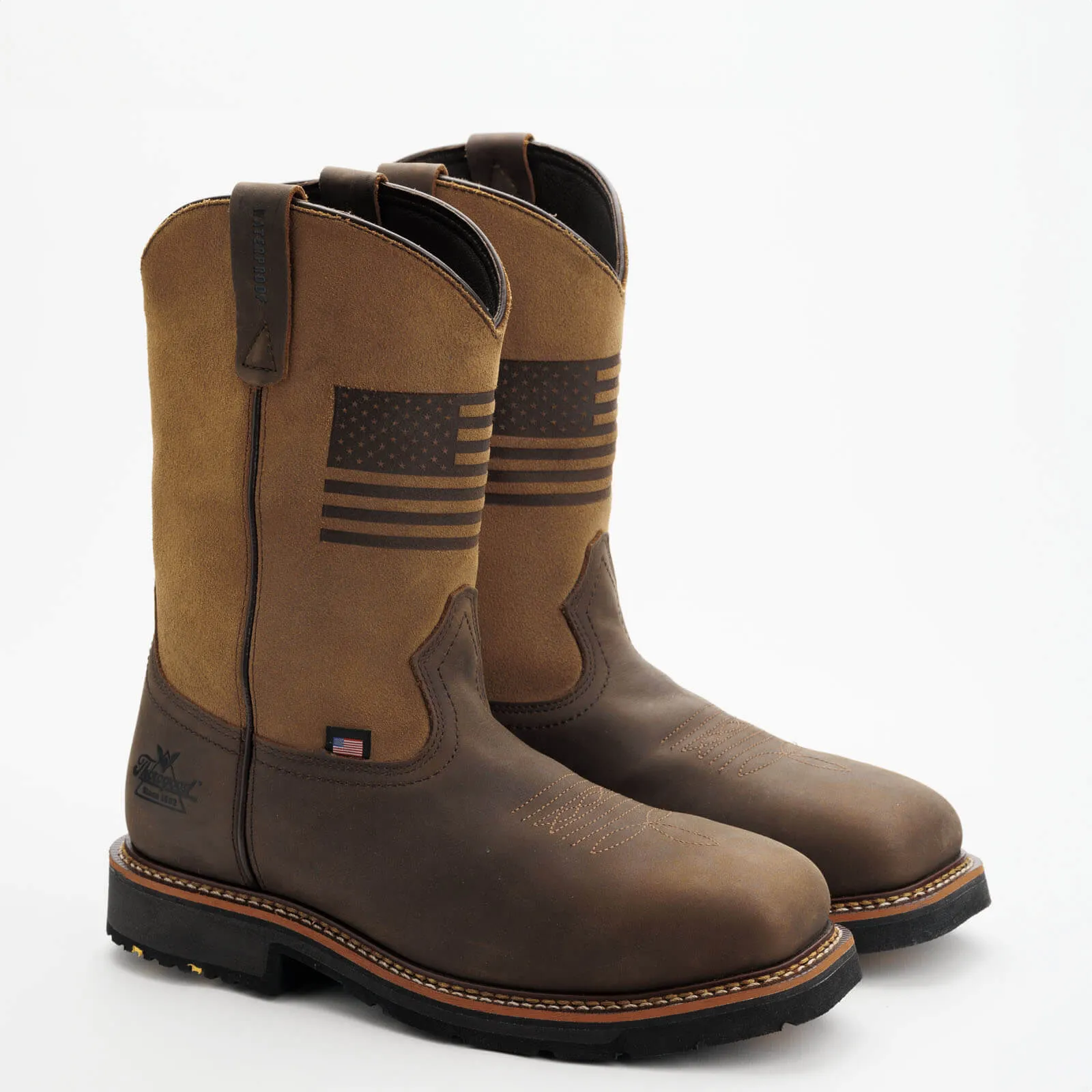 THOROGOOD Men's Waterproof 11??  Composite Safety Toe Western Work Boot 804-4338