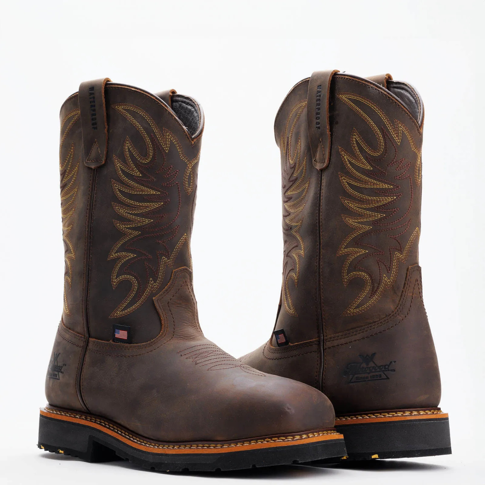 THOROGOOD Men's Waterproof 11?? Safety Toe Western Work 804-4337