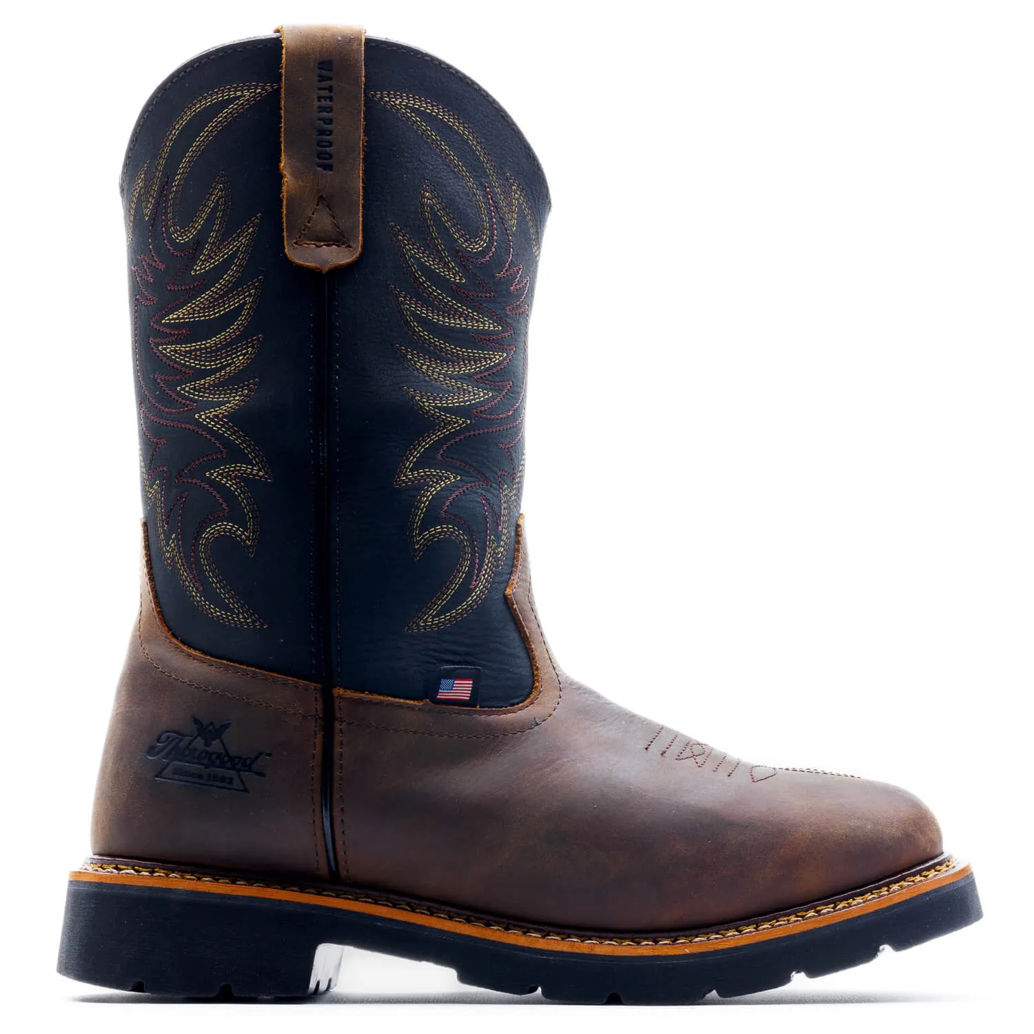THOROGOOD Men's Wellington Waterproof 11?? Non-Safety Toe Square Toe Work Boot 814-4330