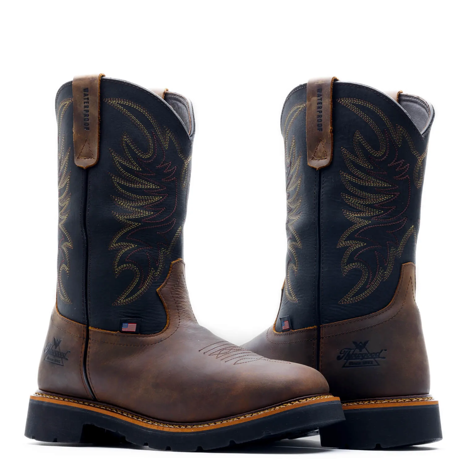 THOROGOOD Men's Wellington Waterproof 11?? Non-Safety Toe Square Toe Work Boot 814-4330