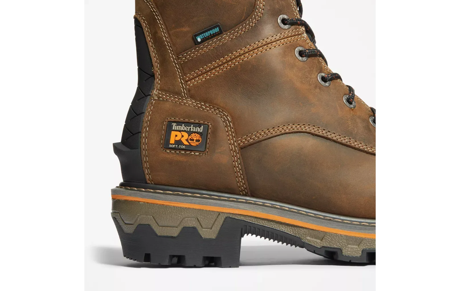 TIMBERLAND PRO Men's Boondock HD Logger Waterproof Soft Toe Work Boot TB0A43B9214