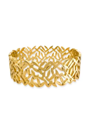 Wide Vine Pattern Bracelet