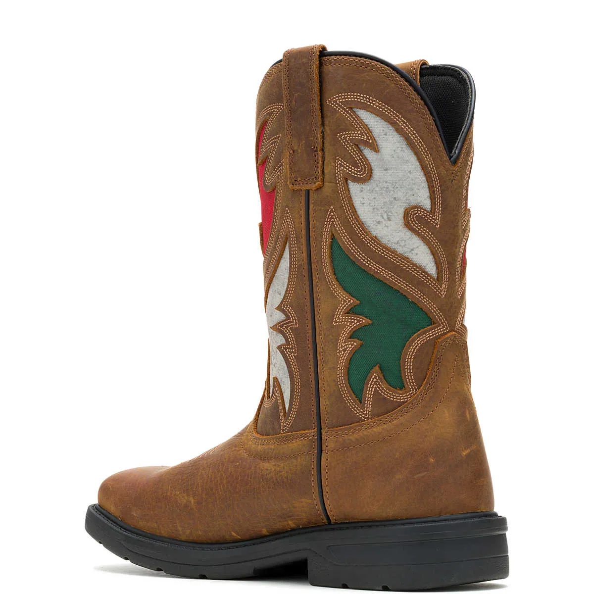 WOLVERINE Men's Rancher Flag Steel-Toe Waterproof Wellington Work Boot W241183