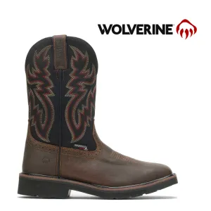 WOLVERINE Men's Rancher Round Toe Waterproof Soft Toe Work Boots W10768