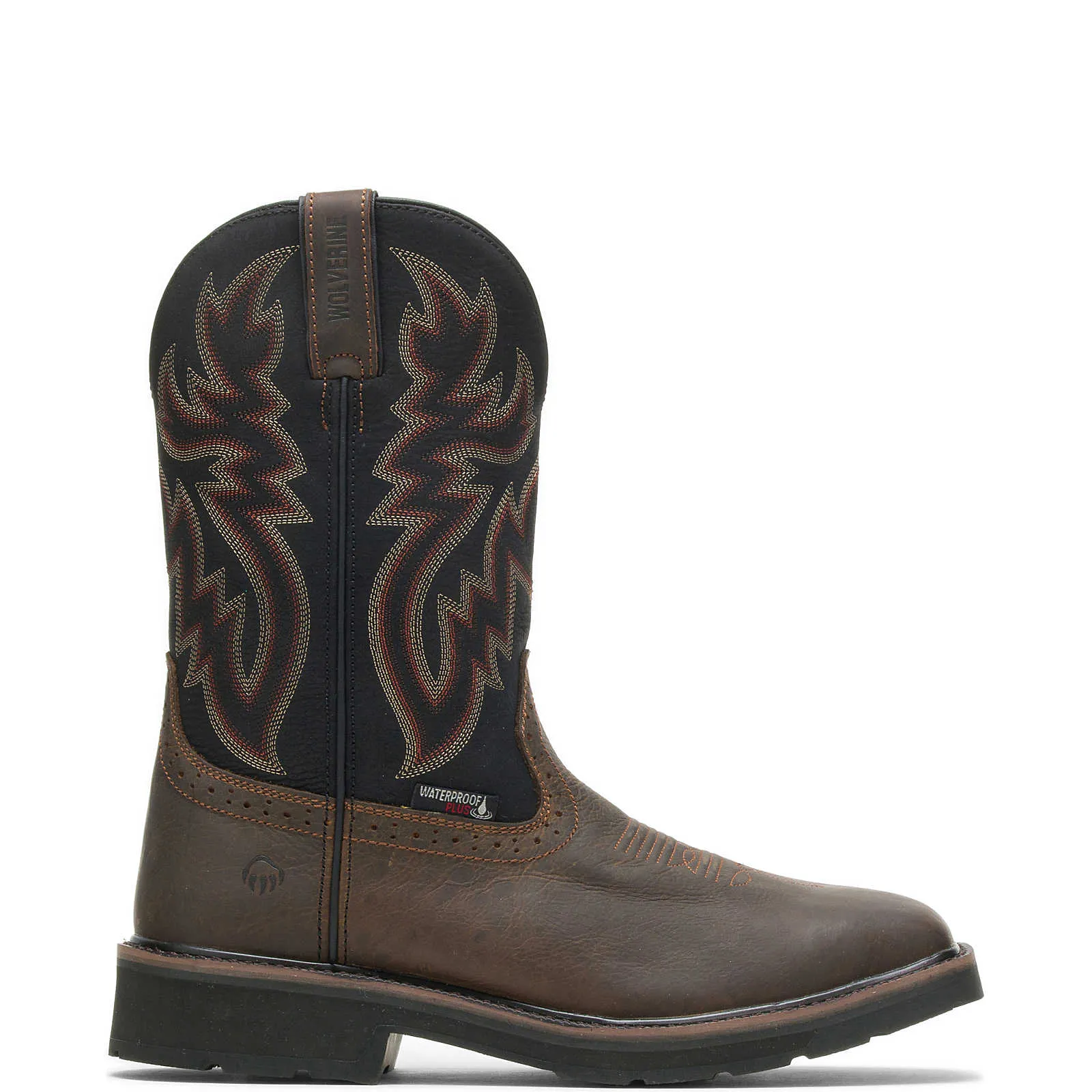 WOLVERINE Men's Rancher Round Toe Waterproof Soft Toe Work Boots W10768